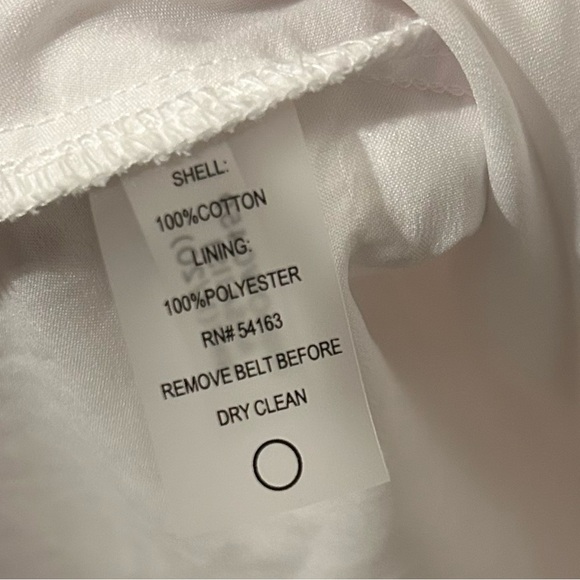 TOMMY HILFIGER Women’s 100% Cotton Eyelet White Shirt Dress Size 10 - Picture 5 of 7